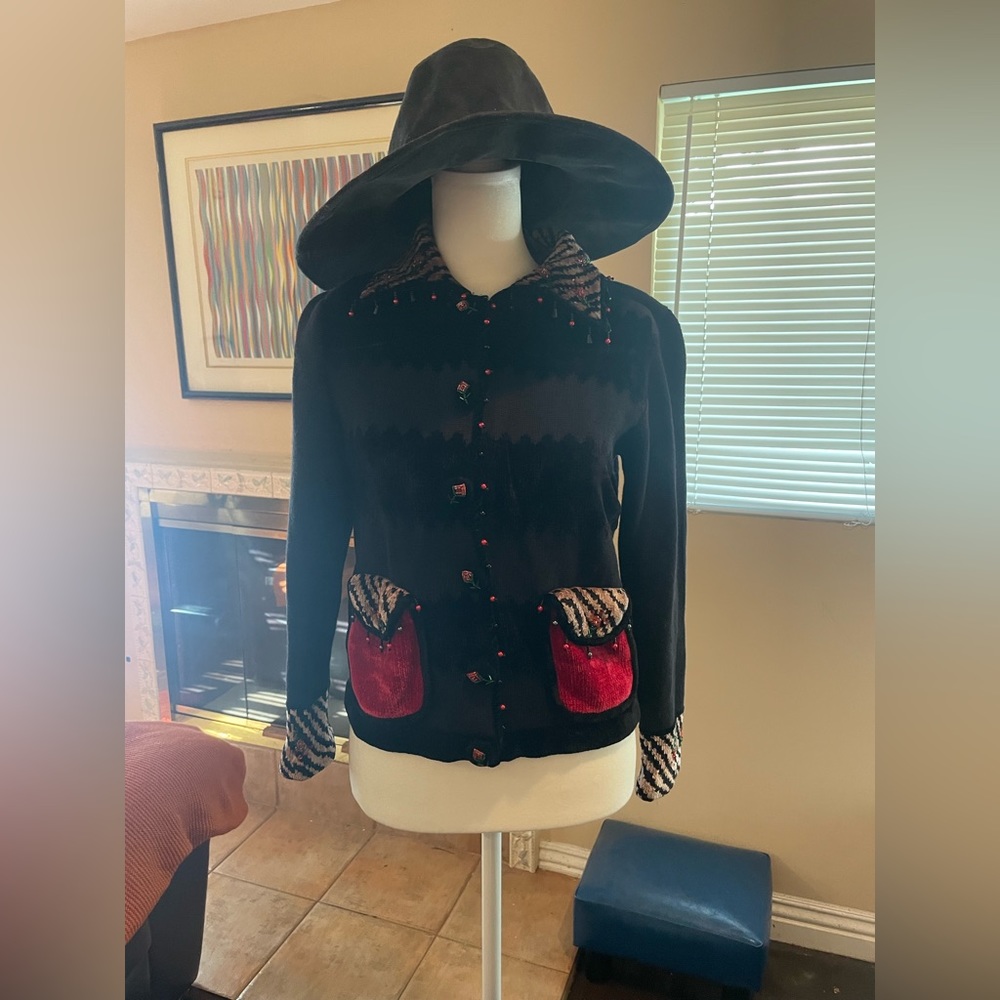 Jack B Quick Novelty Vintage Cardigan Sweater